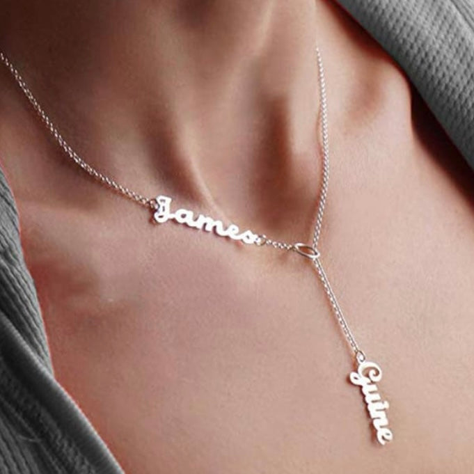 Two Name Customized Necklace