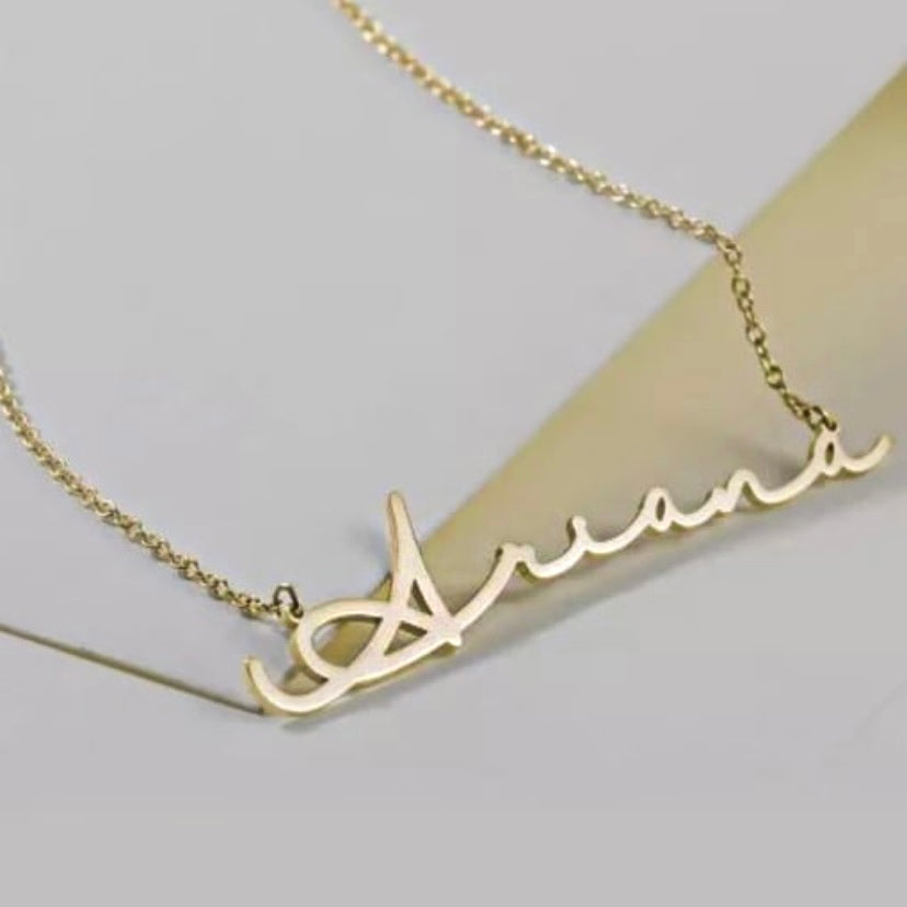 Cursive Name Customized Necklace